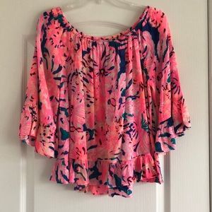 Lily Pulitzer Off the Shoulder Top